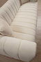 Atelier Del Sofa Sofá de 3 Plazas Crema Poliéster